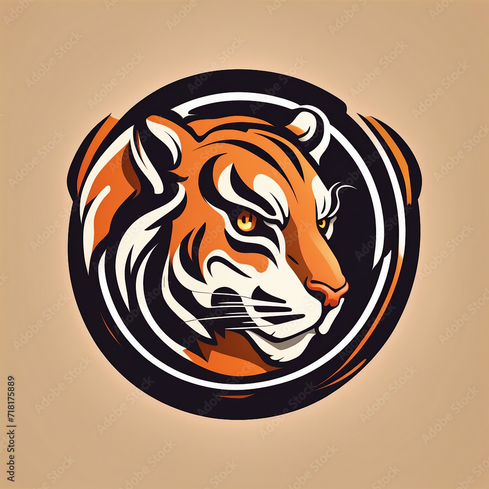 tiger head logo design illustration tiger head logo design illustration