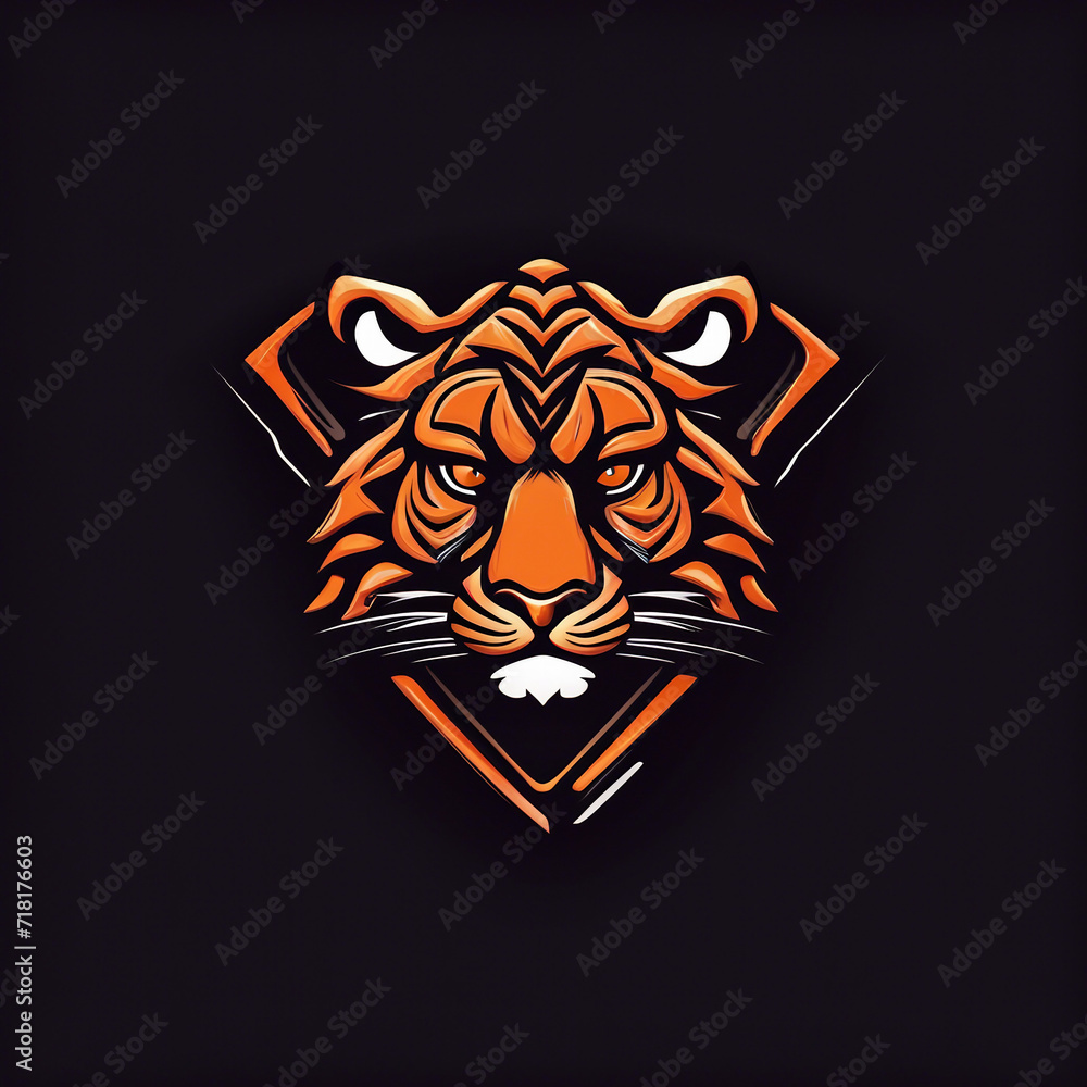 tiger head logo design illustration tiger head logo design illustration