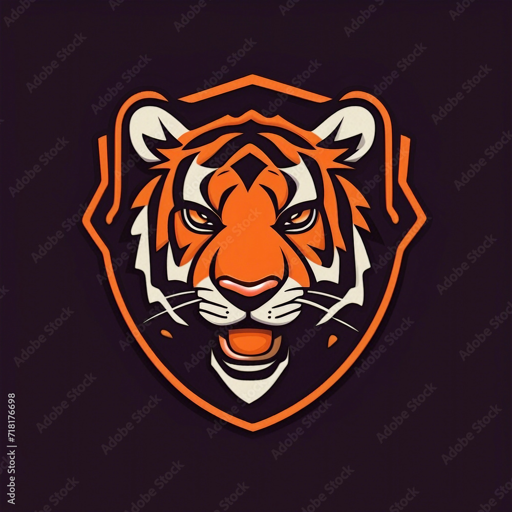 tiger head logo design illustration tiger head logo design illustration
