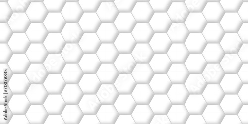 Abstract background with hexagon and white Hexagonal Background. Luxury White Pattern. Vector Illustration. 3D Futuristic abstract honeycomb mosaic white background. geometric mesh cell texture. © MdLothfor