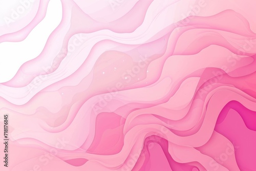 Soft gradient pastel waves simple background. Fluid glamour pattern in rose pink color, liquid lines in motion. Pink Gradient texture 