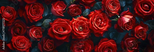 Beautiful and romantic Red Roses background