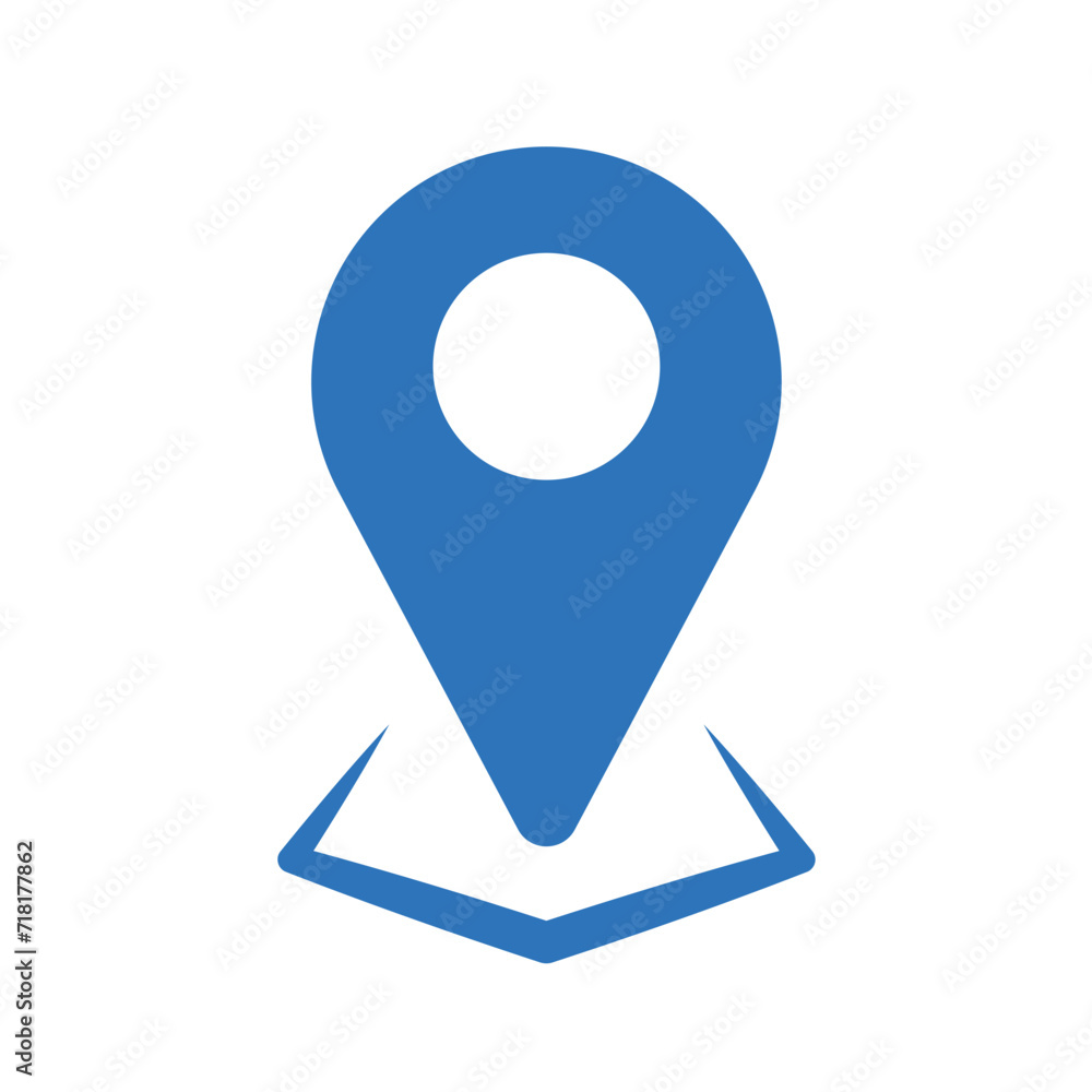 Location pin icon vector illustration on a white background. Location pin icon vector illustration on a white background.