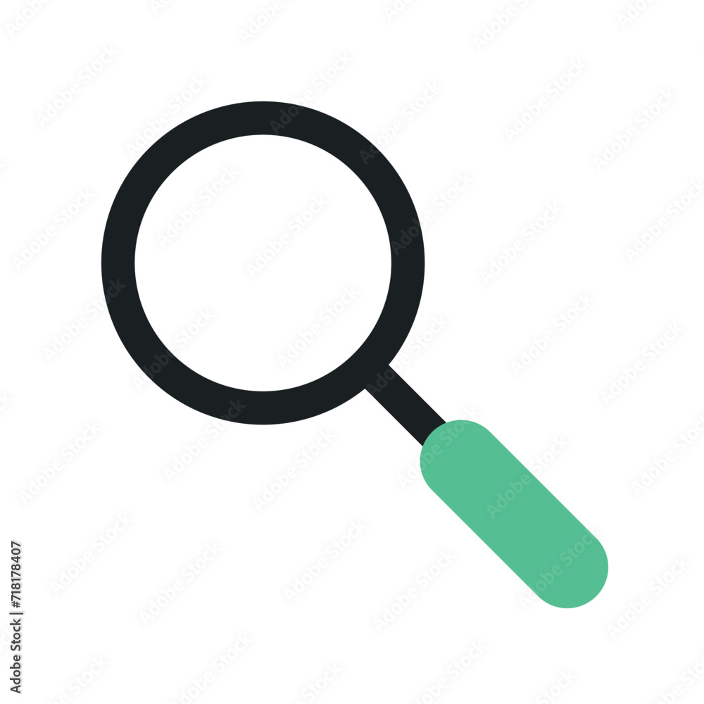 Search icon or magnifying glass vector sign isolated on a white background. Search icon or magnifying glass vector sign isolated on a white background.