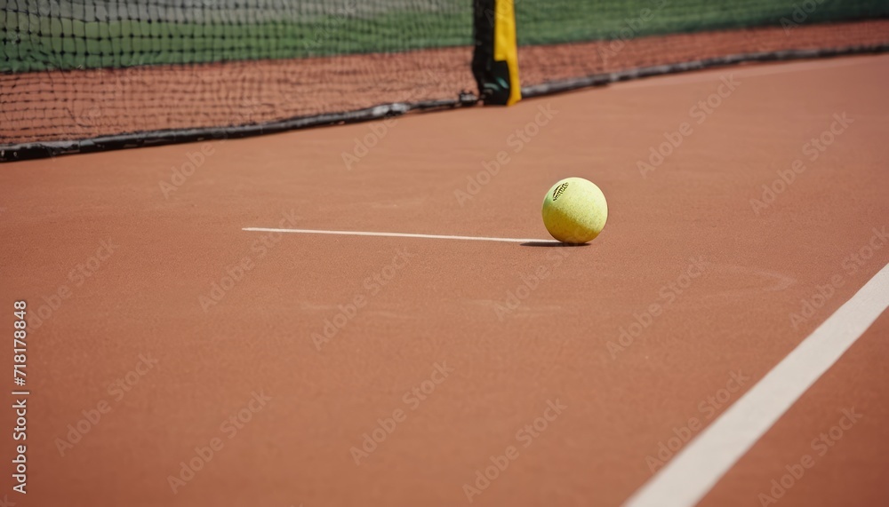 tennis balls on the court. for advertising sports equipment, articles or blogs about tennis, sports facilities and events.