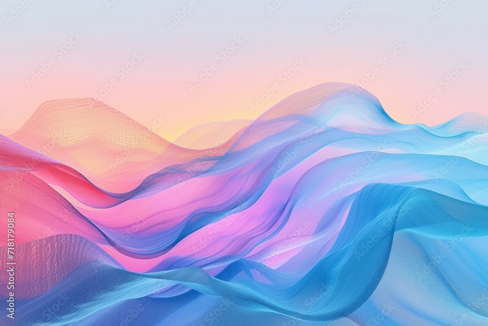 Color mix. Fluid gradient mesh. Abstract wavy background. Dynamic vibrant colour flow. Template for posters, ad banners, brochures, flyers, covers, websites.