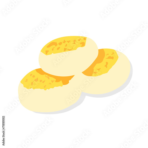 Bakpia indonesian traditional food vector illustration of, food illustration, art, local art, flat design, food icons