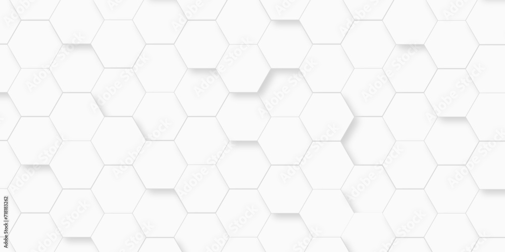 Seamless pattern with hexagonal white and gray technology line paper background. Hexagonal vector grid tile and mosaic structure mess cell. white and gray hexagon honeycomb geometric copy space.
Seamless pattern with hexagonal white and gray technology line paper background. Hexagonal vector grid tile and mosaic structure mess cell. white and gray hexagon honeycomb geometric copy space.