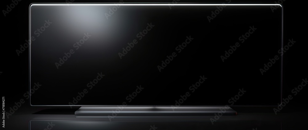 The elegance of a thin-bezel monitor highlighted in a dark room with subdued lighting, capturing the essence of modern display concepts. The elegance of a thin-bezel monitor highlighted in a dark room with subdued lighting, capturing the essence of modern display concepts.