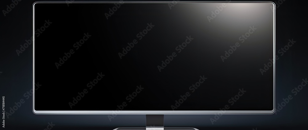 A minimalist and modern monitor concept portrayed in a dimly lit room, accentuating the sleekness of the thin bezels. A minimalist and modern monitor concept portrayed in a dimly lit room, accentuating the sleekness of the thin bezels.