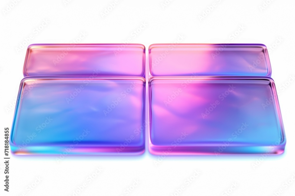 Glass blue neon block and lines abstract background. Vector shiny lights with geometric transparent lines and plates, light effects on white background Glass blue neon block and lines abstract background. Vector shiny lights with geometric transparent lines and plates, light effects on white background