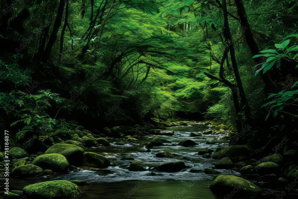 Experience the Breathtaking Beauty of a Majestic Waterfall in an Enchanting Pristine Wilderness, Beach, mountains, roads, paths Experience the Breathtaking Beauty of a Majestic Waterfall in an Enchanting Pristine Wilderness, Beach, mountains, roads, paths