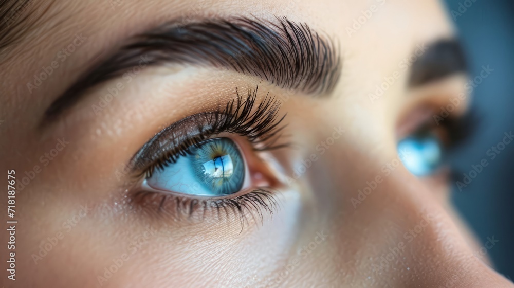 Mesmerizing Stare: Beauty and Detail in an Eye’s Portrait Closeup, Generative AI Mesmerizing Stare: Beauty and Detail in an Eye’s Portrait Closeup, Generative AI