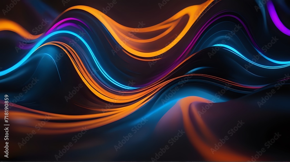 Abstract gradient wave glow background Abstract gradient wave glow background