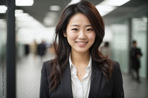 portrait of a Asian young businesswoman in the office