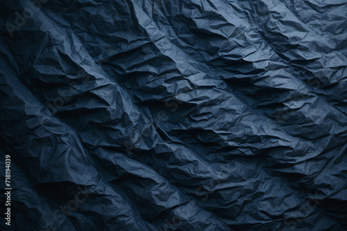crumpled blue paper texture