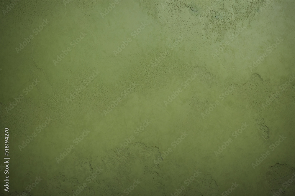 olive green plaster wall background