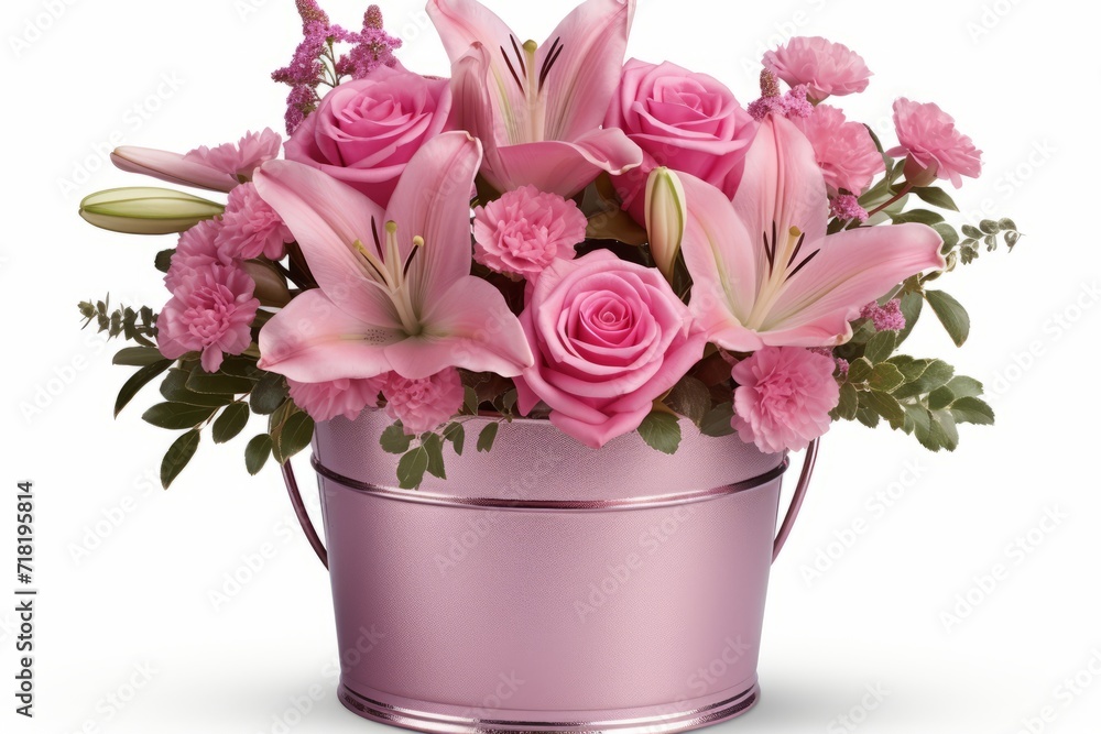 Obraz premium International Womens Day Bouquet. Elegant Flowers to Honor and Empower Women Globally