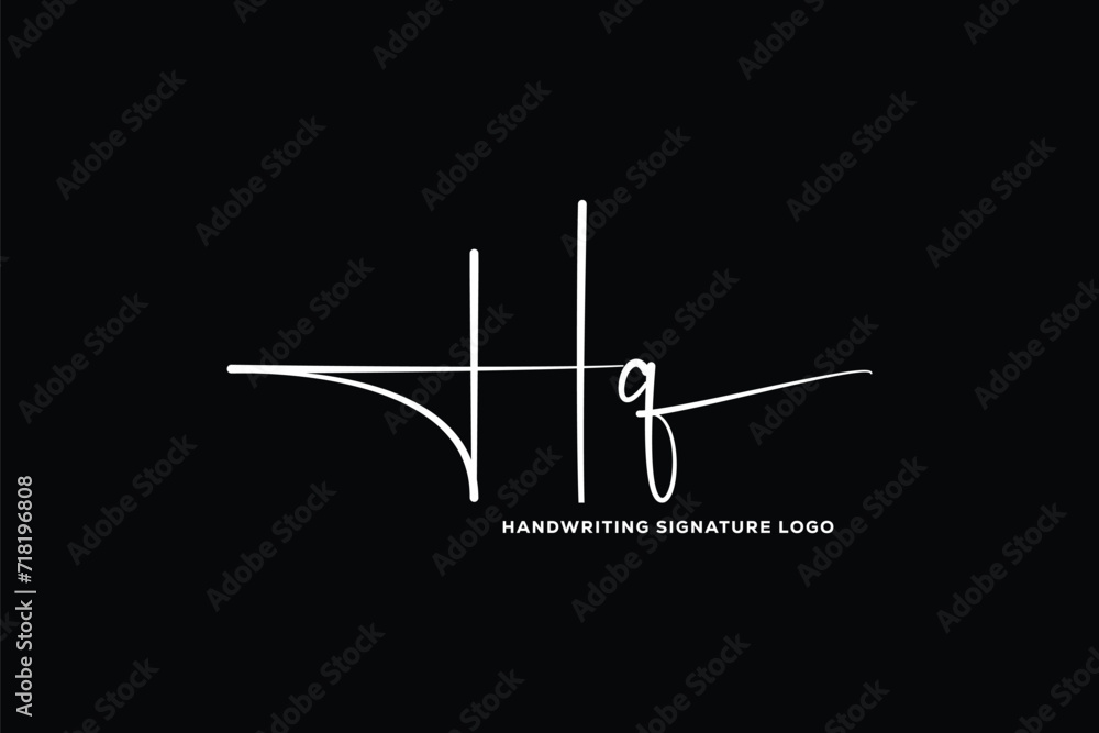 HQ initials Handwriting signature logo. HQ Hand drawn Calligraphy lettering Vector. H Qletter real estate, beauty, photography letter logo design. HQ initials Handwriting signature logo. HQ Hand drawn Calligraphy lettering Vector. H Qletter real estate, beauty, photography letter logo design.
