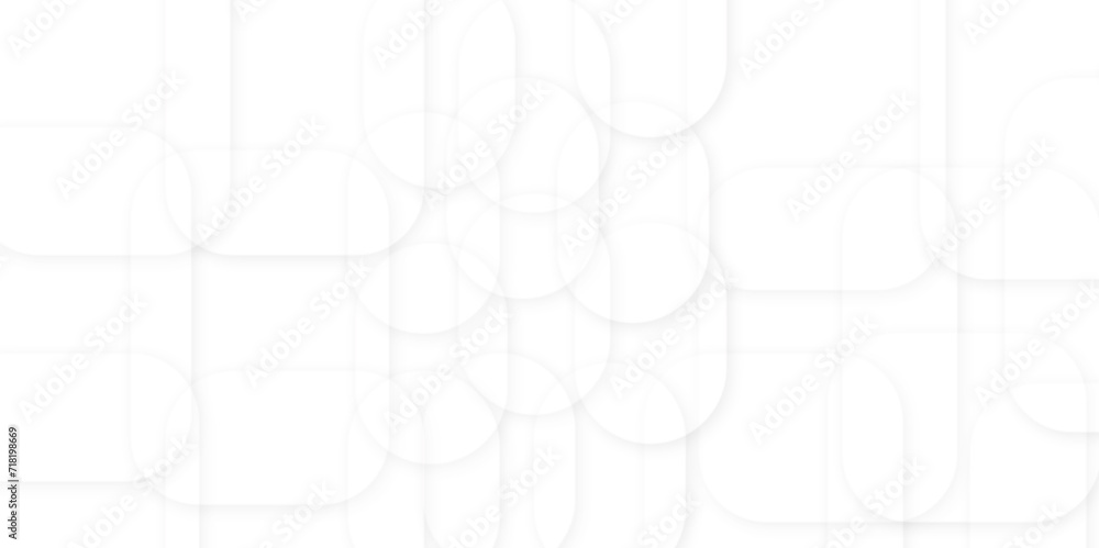 Abstract technology concept white template illustration and Geometric background. soft shadow on neutral light whit textured square in bright light with soft shadows as pattern.