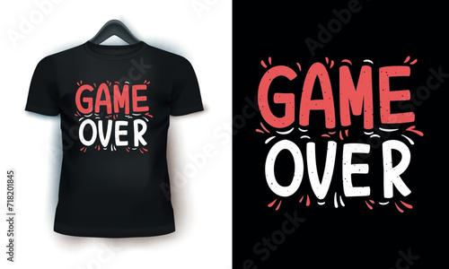 Vector Creative Gaming Styling T-shirt Design