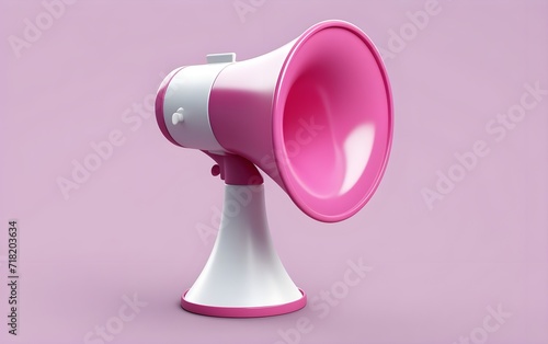 3d megaphone speaker announcing romantic valentine emoji © Harjo