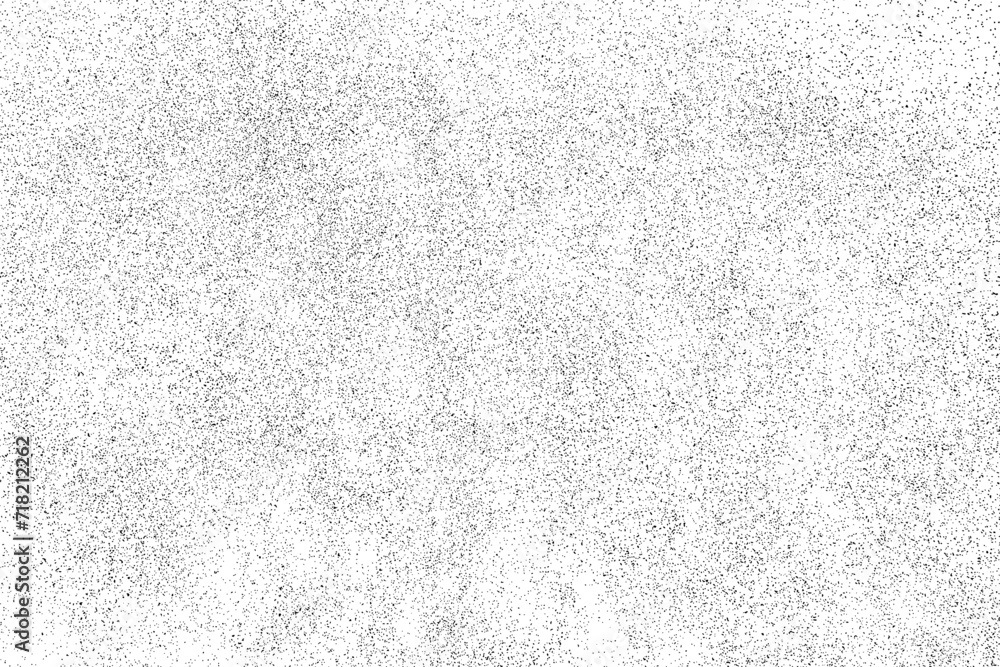 Fototapeta premium Black texture on white. Worn effect backdrop. Old paper overlay. Grunge background. Abstract pattern. Vector illustration. 