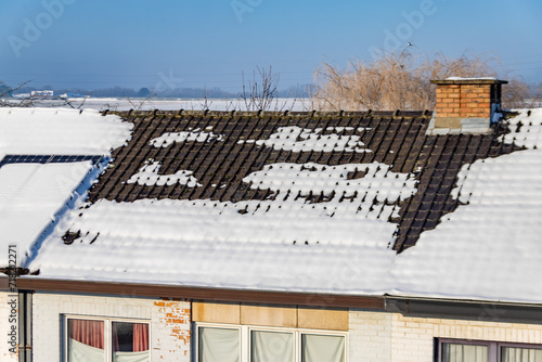 Déperdition thermique par la toiture photo