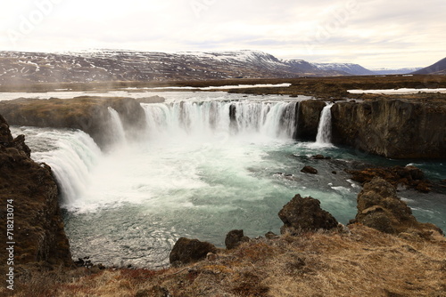 Go  afoss is a waterfall in northern Iceland