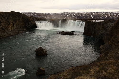 Go  afoss is a waterfall in northern Iceland