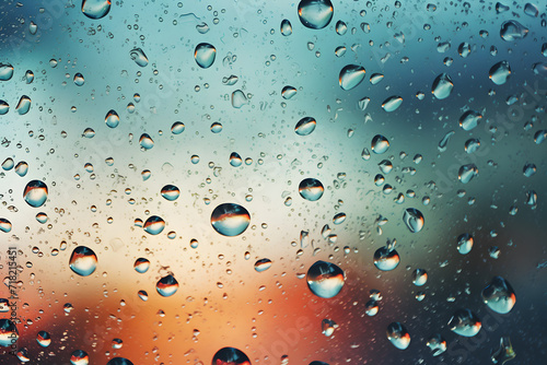 Glass with droplets texture background