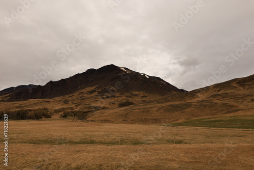 View on a mountain in the Northwestern Region of Iceland