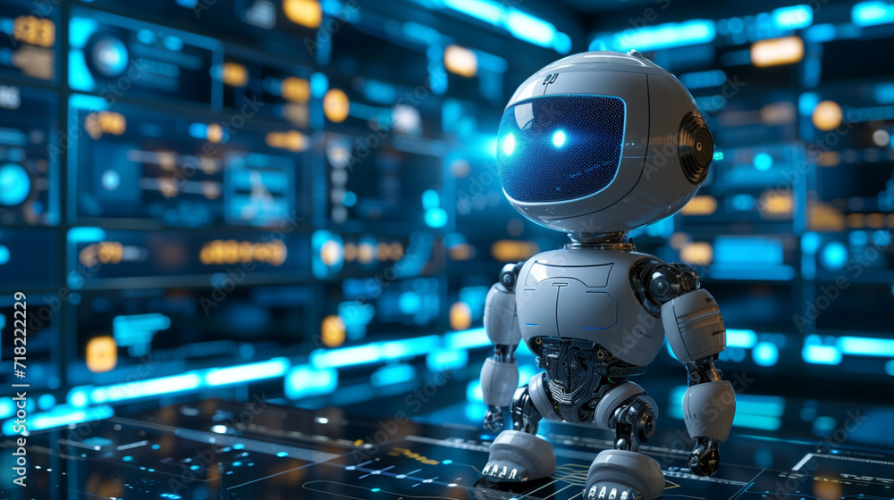 An interface showing a chat bot solving complex problems, chat bot concept, dynamic and dramatic compositions, with copy space An interface showing a chat bot solving complex problems, chat bot concept, dynamic and dramatic compositions, with copy space