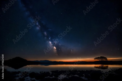 As darkness took hold, the sky transformed into a canvas of stars, sparkling against the inky backdrop © Rao