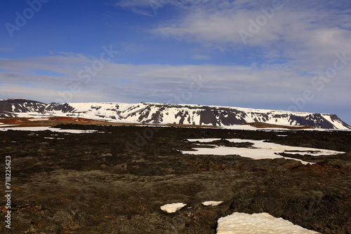Leirhnj  kur is an active volcano located northeast of Lake M  vatn in the Krafla Volcanic System  Iceland