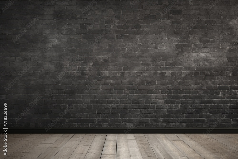 Three-Dimensional Gray Brick background for Apartment Interior. Loft Interior with Blank Wall Three-Dimensional Gray Brick background for Apartment Interior. Loft Interior with Blank Wall