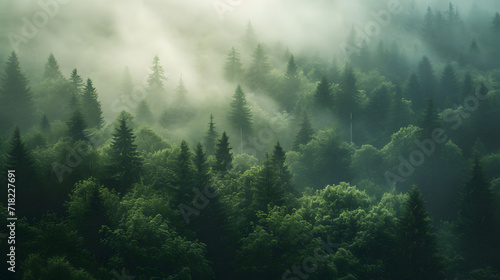 Mystical forest fog © AlphaStock