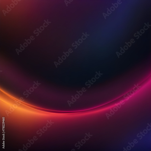 Dark Purple Gradient Waves Abstract Background Illustration