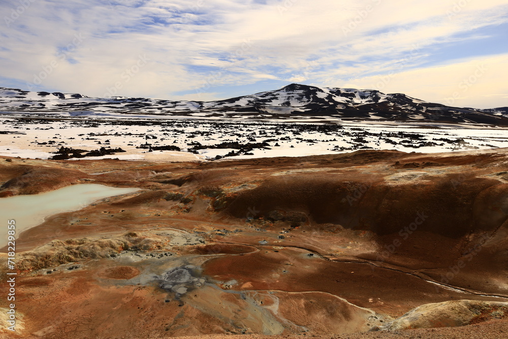 Viewpoint in the Krafla Volcanic System, Iceland