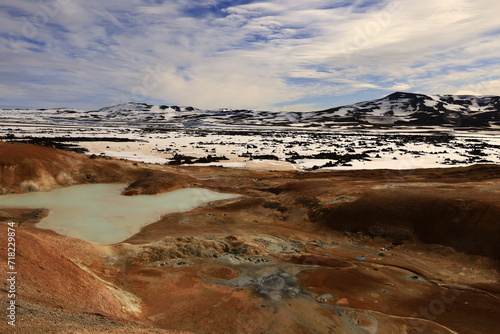 Viewpoint in the Krafla Volcanic System, Iceland