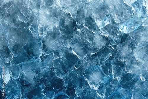A close-up shot of a bunch of ice cubes. Perfect for refreshing beverage concepts or illustrating coolness.