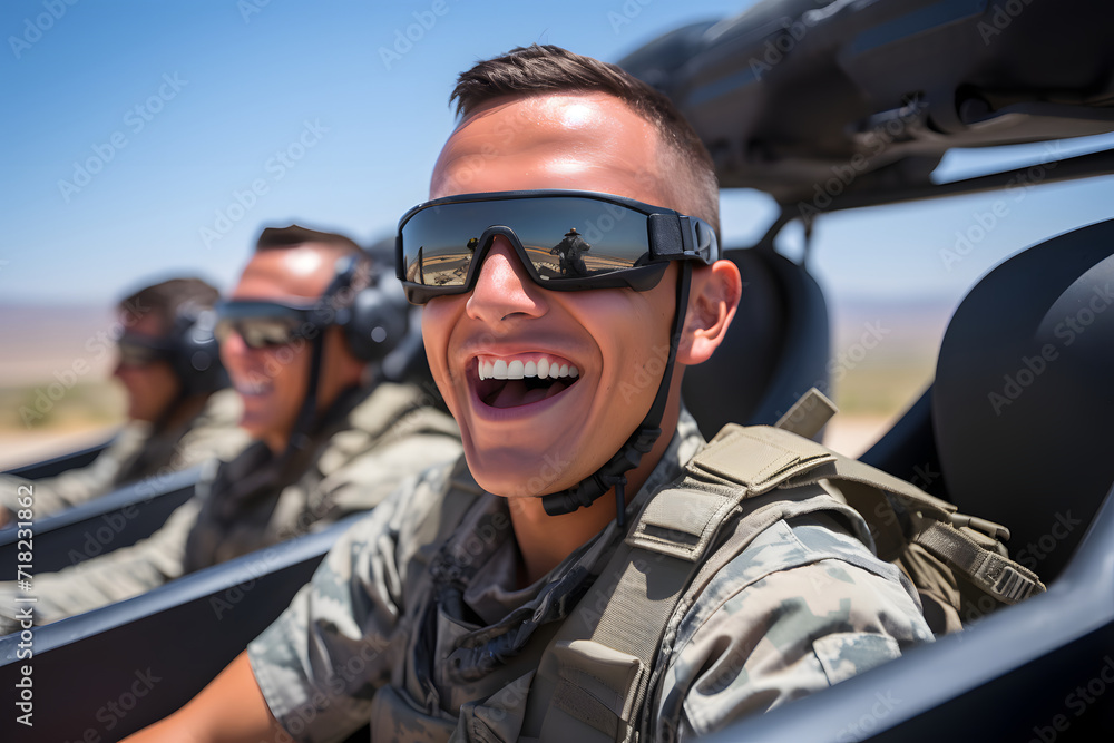 closeup portrait of young pilot holding helmet with a sky background closeup portrait of young pilot holding helmet with a sky background