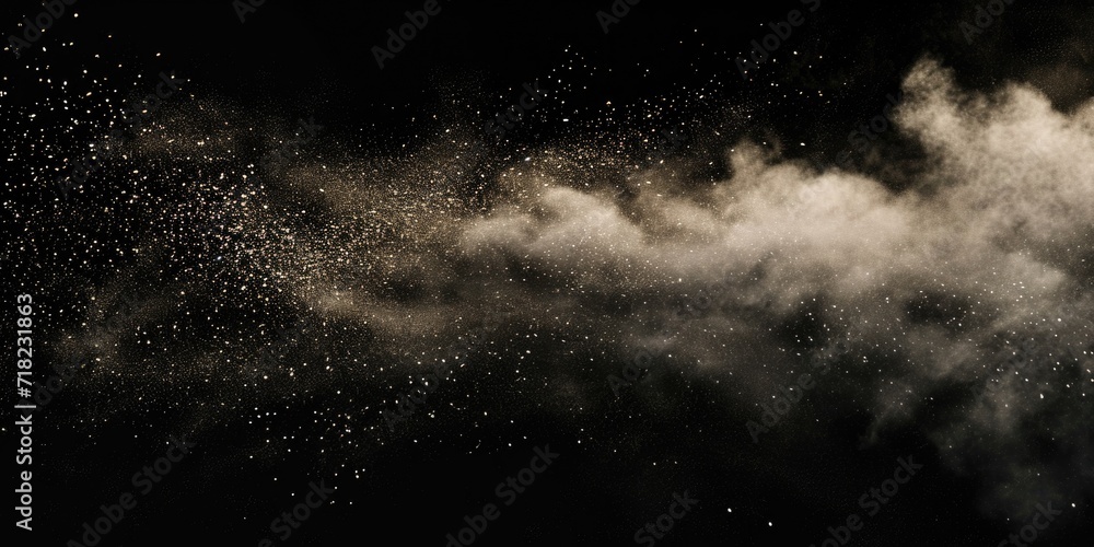 Obraz premium A person on a snowboard performing a mid-air jump. Suitable for extreme sports and winter activities