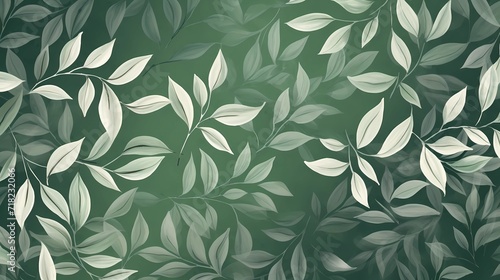 seamless background picture with leaf pattern, leaves, trees, tree branches