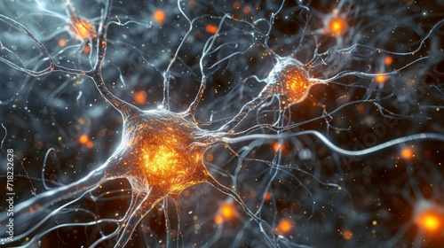 Close-Up View of Synaptic Activity Within the Human Brains Neural Network