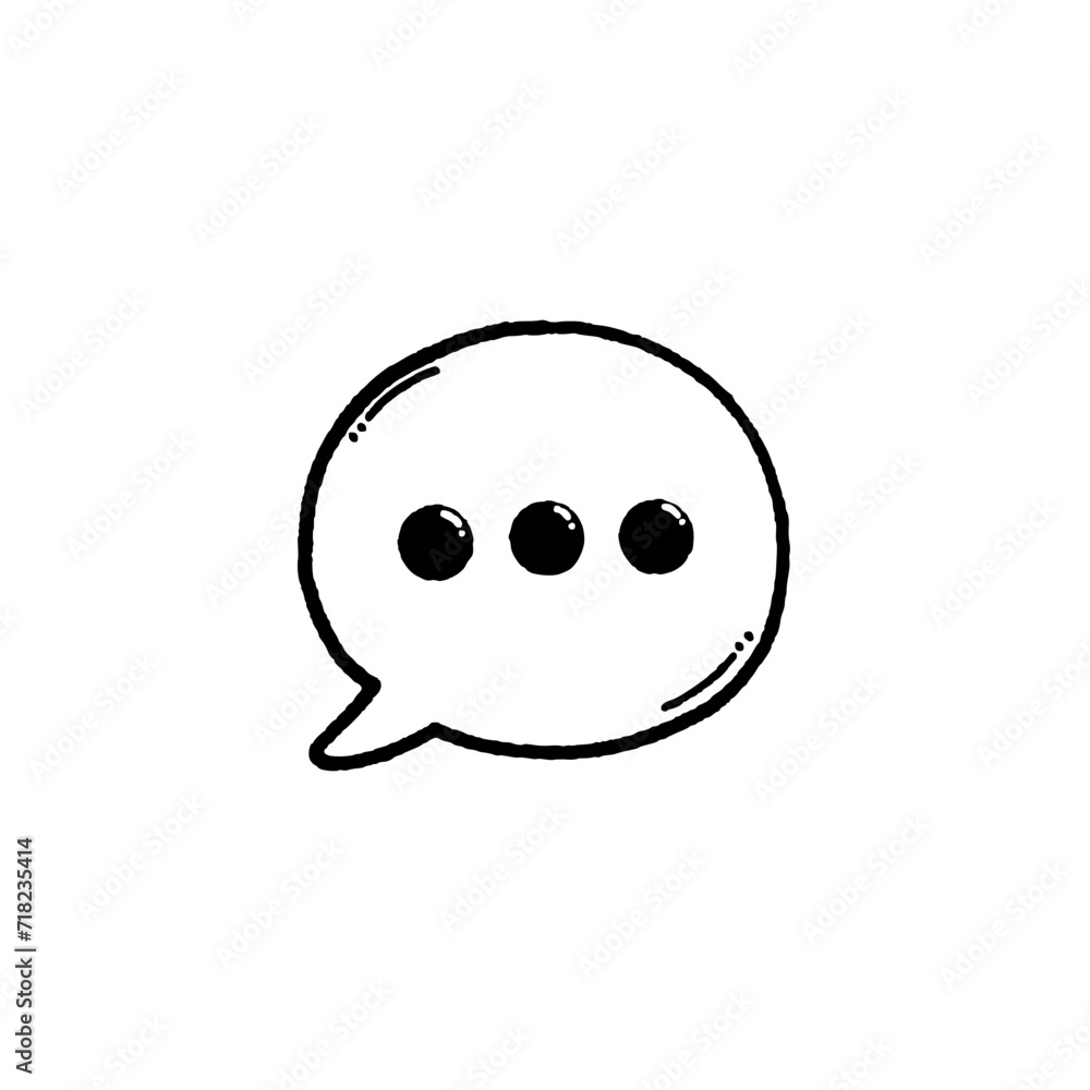 Obraz premium svg conversation education doodle element set