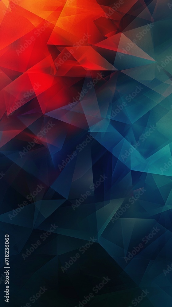 Vibrant Abstract Background With Triangles