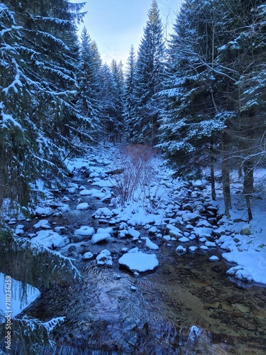 river in winter