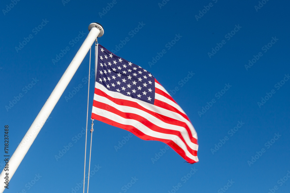 Naklejka premium american flag on sky