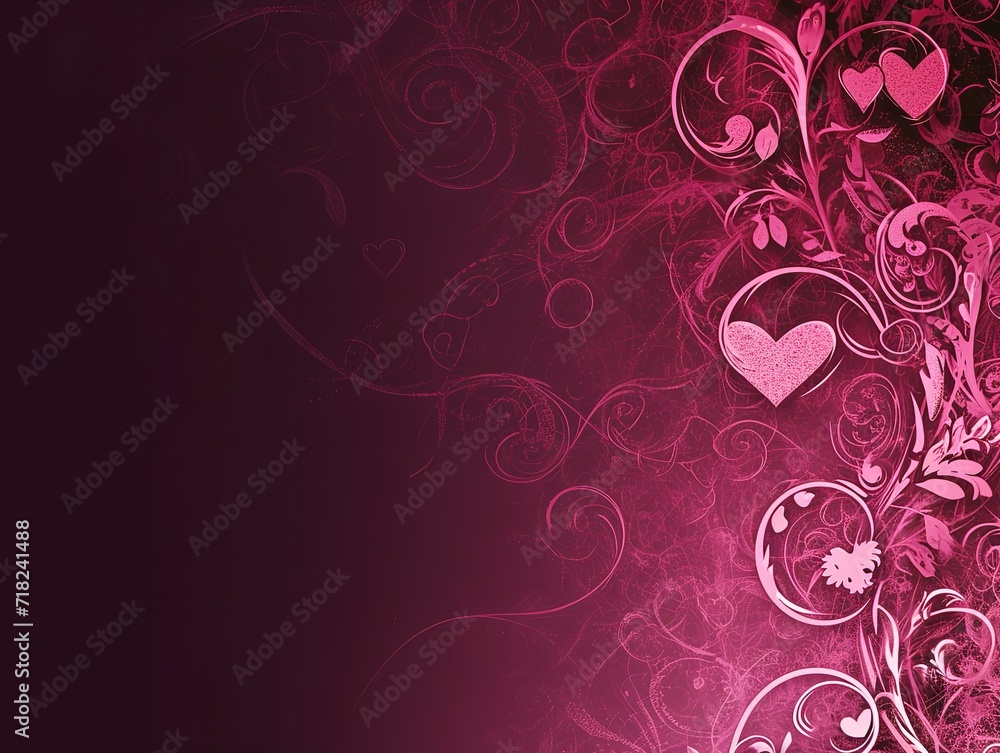 Valentine's Day Backgrounds and Card in the Style Valentine's Day Backgrounds and Card in the Style